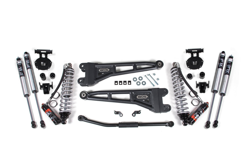 BDS 2.5 Inch Lift Kit w/ Radius Arm 2.5 Performance Elite Coil-Over Conversion Fits Ford F250/F350 Super Duty (11-16) 4WD Diesel