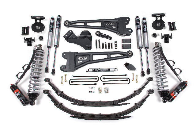 BDS 4 Inch Lift Kit w/ Radius Arm 2.5 Performance Elite Coil-Over Conversion Fits Ford F250/F350 Super Duty (05-07) 4WD Diesel