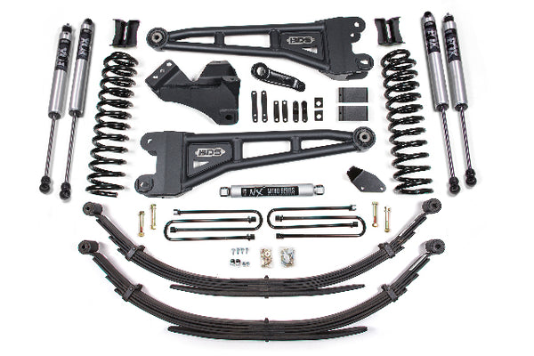 BDS 4 Inch Lift Kit W/ Radius Arm, Fits Ford F250/F350 Super Duty 05-07 4WD Diesel 1933FS