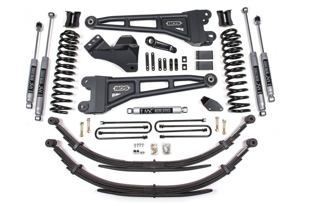 BDS BDS1939H 4 Inch Lift Kit w/ Radius Arm Ford F250/F350 Super Duty (08-10) 4WD Diesel