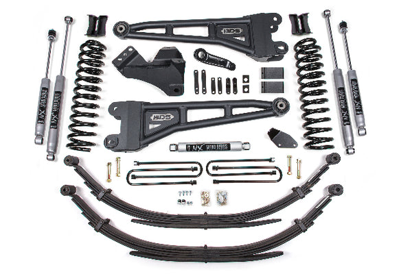 BDS 4 Inch Lift Kit W/ Radius Arm, Fits Ford F250/F350 Super Duty 05-07 4WD Gas 1936H