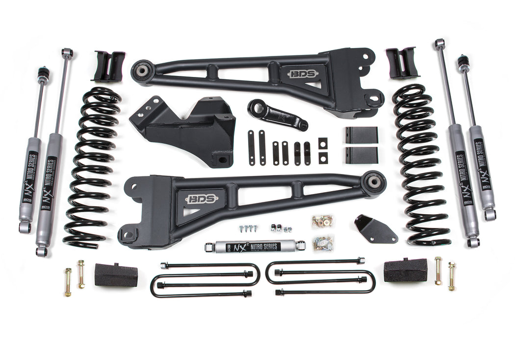 BDS BDS1939H 4 Inch Lift Kit w/ Radius Arm Ford F250/F350 Super Duty (08-10) 4WD Diesel