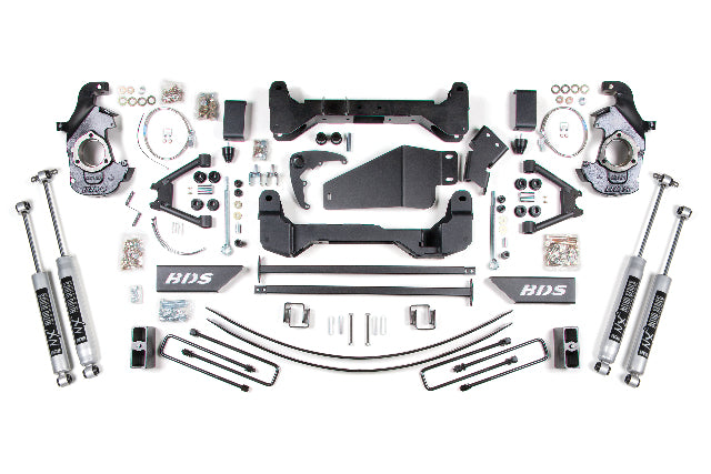 BDS 6 Inch Lift Kit, Fits Chevy/ GMC 1500/2500 6 Lug 88-98 4WD 193H