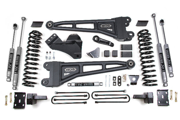 BDS 6 Inch Lift Kit W/ Radius Arm, Fits Ford F250/F350 Super Duty 08-10 4WD Diesel 1953H