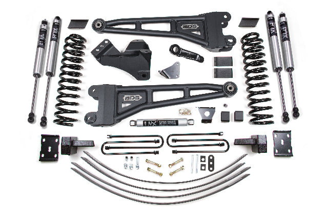 BDS 6 Inch Lift Kit W/ Radius Arm, Fits Ford F250/F350 Super Duty 05-07 4WD Diesel 1946FS