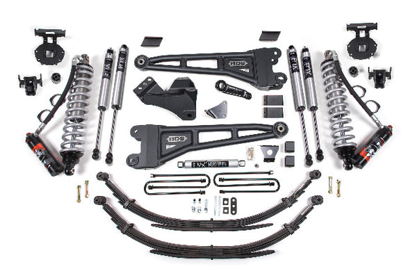 BDS 6 Inch Lift Kit W/ Radius Arm 2.5 Performance Elite Coil-over Conversion, Fits Ford F250/F350 Super Duty 08-10 4WD Diesel 1955FPE