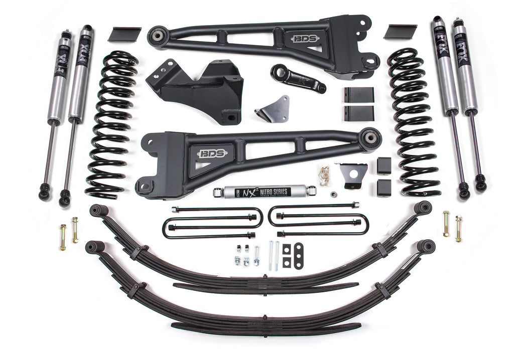 BDS 6 Inch Lift Kit w/ Radius Arm Fits Ford F250/F350 Super Duty (08-10) 4WD Diesel