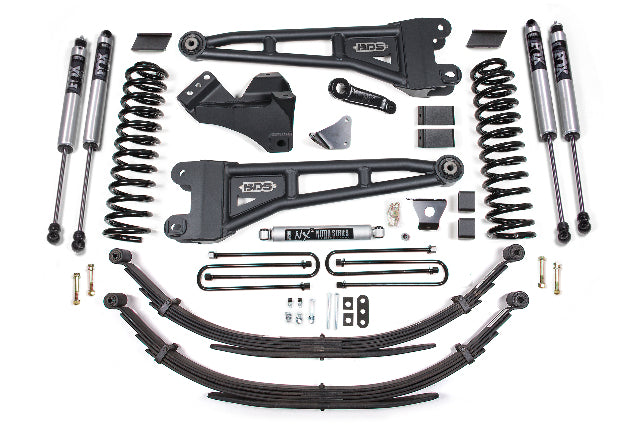 BDS 6 Inch Lift Kit W/ Radius Arm, Fits Ford F250/F350 Super Duty 05-07 4WD Gas 1952FS