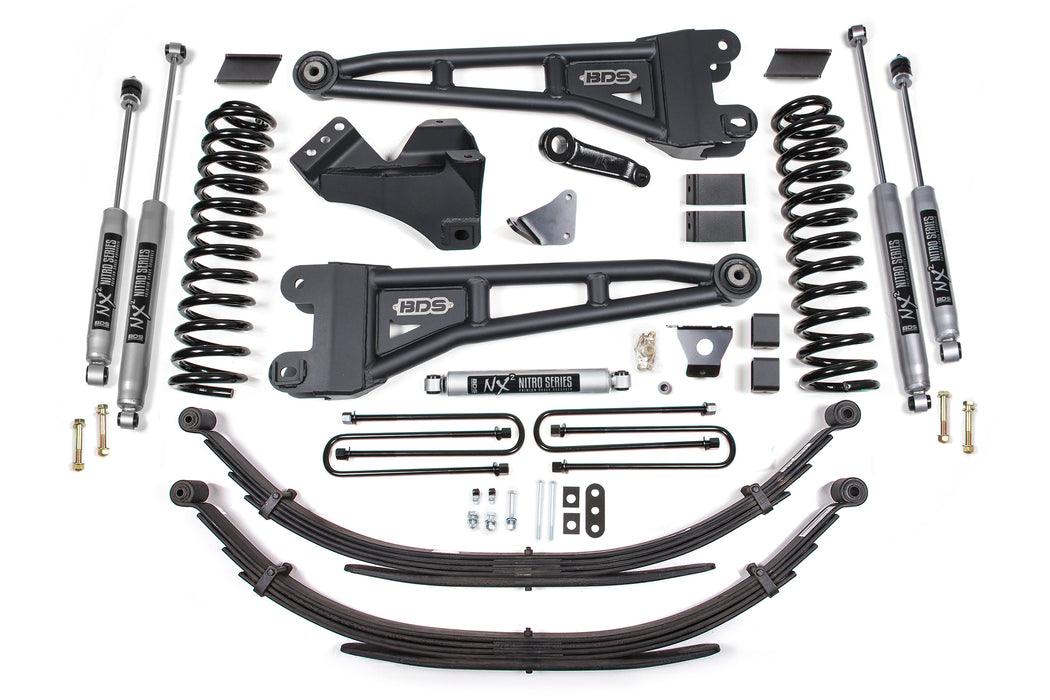 BDS 6 Inch Lift Kit w/ Radius Arm Fits Ford F250/F350 Super Duty (08-10) 4WD Diesel