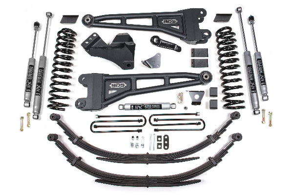 BDS 6 Inch Lift Kit W/ Radius Arm, Fits Ford F250/F350 Super Duty 05-07 4WD Gas 1952H