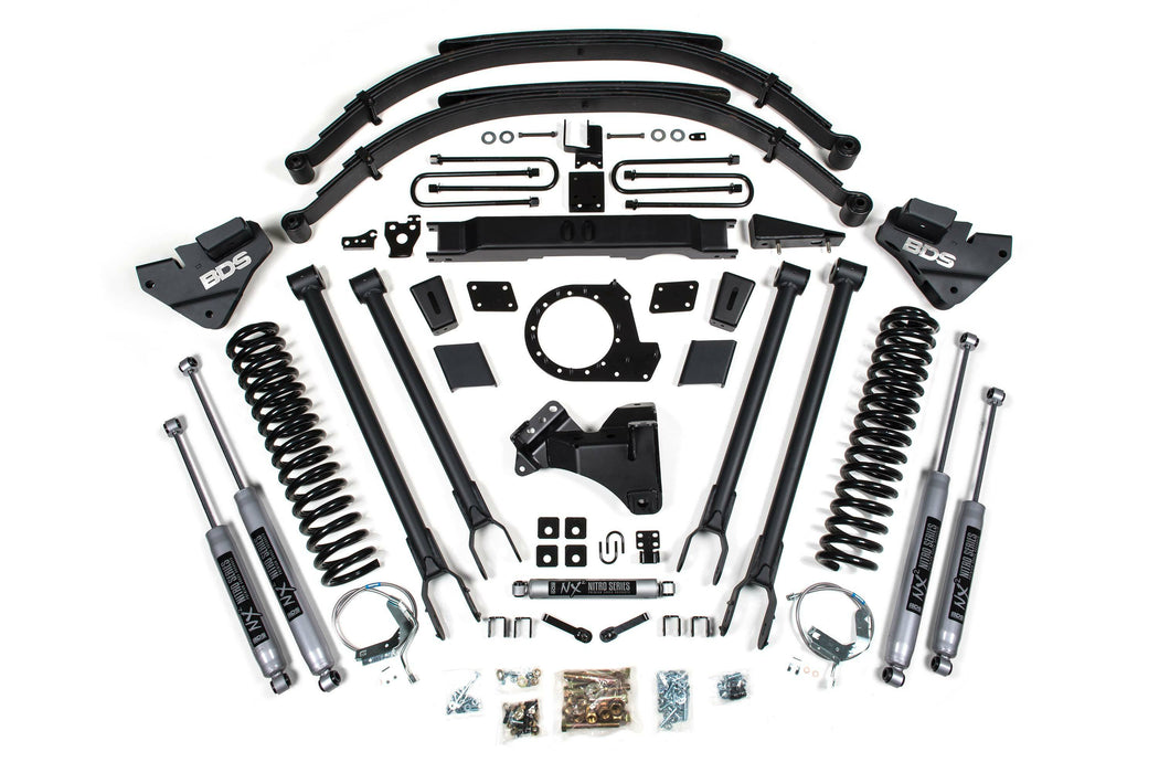 BDS BDS1959H 9 Inch Lift Kit w/ 4-Link - Ford F250/F350 Super Duty (20-22) 4WD - Diesel