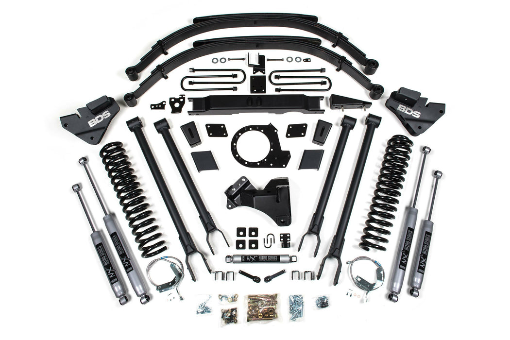 BDS BDS1959FS 9 Inch Lift Kit w/ 4-Link Ford F250/F350 Super Duty (20-22) 4WD Diesel