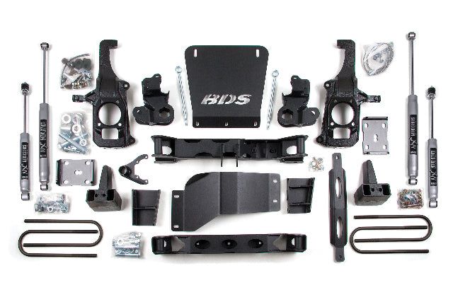 BDS 6.5 Inch Lift Kit Fits Chevy Silverado or Fits GMC Sierra 2500HD/3500 (11-19) 2/4WD