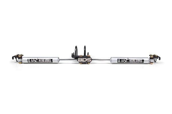BDS Dual Steering Stabilizer Kit W/ NX2 Shocks, Fits 2.5-9 Inch Lift Ford F250/F350 Super Duty 05-25 4WD 55380/BDS85429