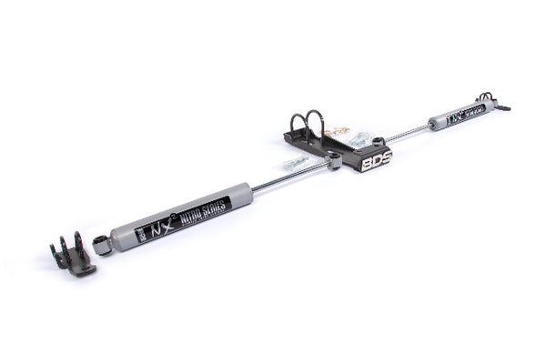 BDS Dual Steering Stabilizer Kit W/ NX2 Shocks, Fits 1997-2006 Jeep Wrangler 2028DH