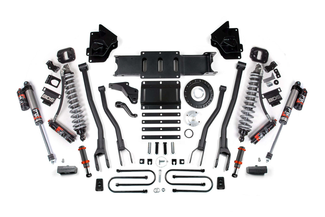 BDS 4 Inch Lift Kit w/ 4-Link FOX 2.5 Coil-Over Conversion - Performance Elite Ram 3500 (13-18) 4WD Diesel