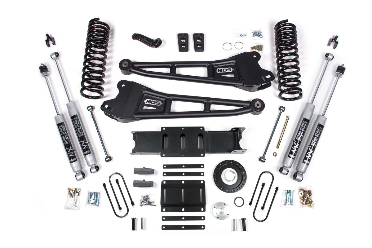 BDS 6 Inch Lift Kit W/ Radius Arm Fits RAM 3500 13-18 4WD Diesel 2134H