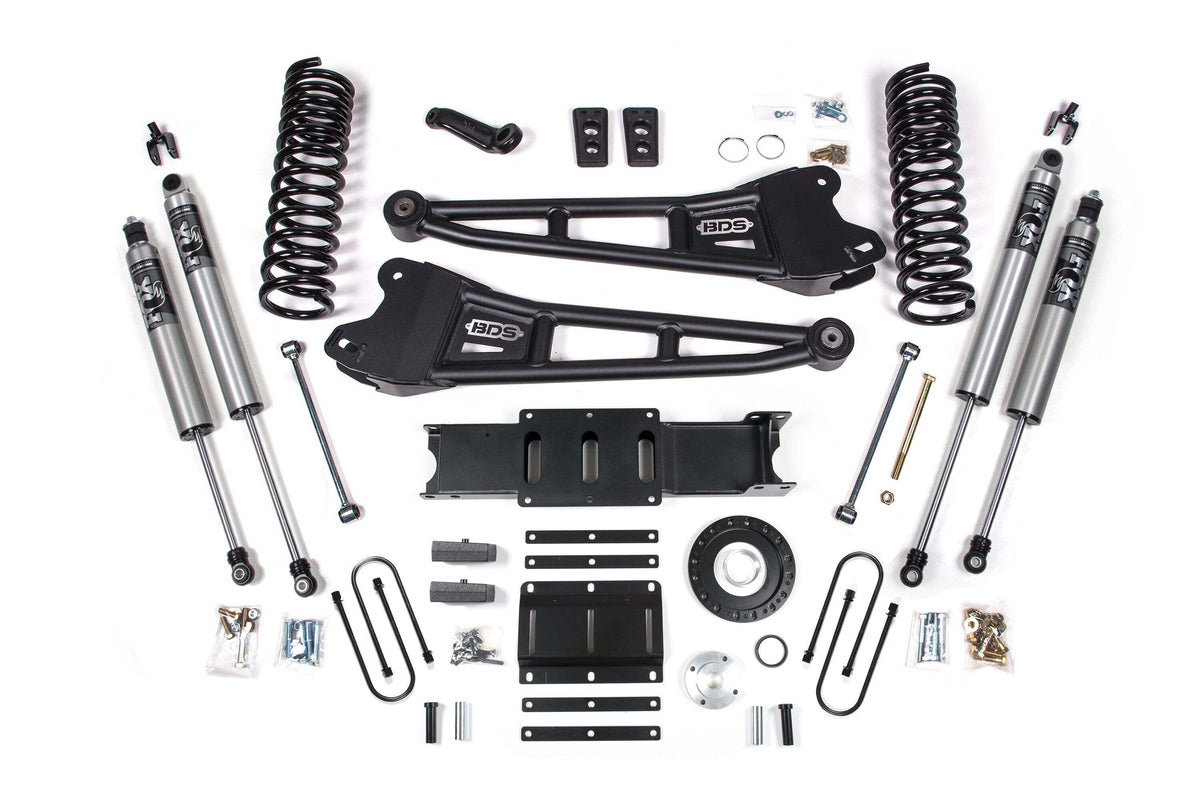BDS 6 Inch Lift Kit W/ Radius Arm Fits RAM 3500 13-18 4WD Diesel 2134PS