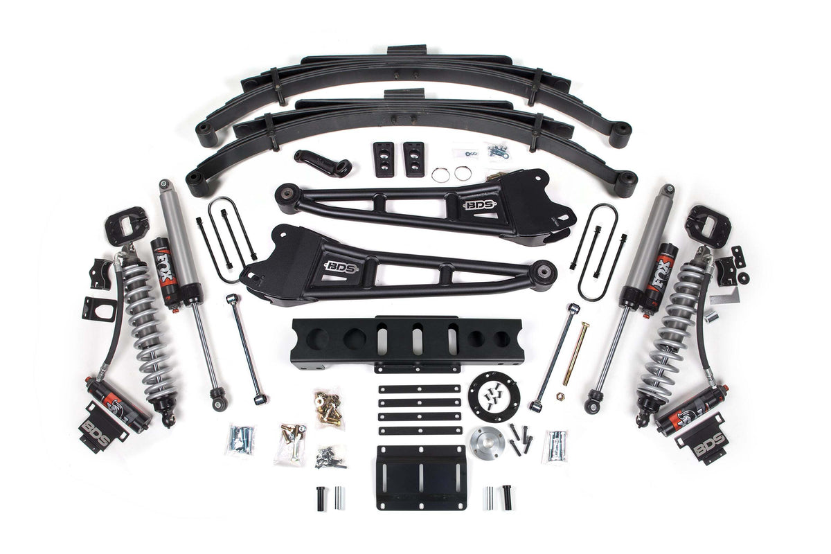 BDS 6 Inch Lift Kit W/ Radius Arm FOX 2.5 Coil-over Conversion - Performance Elite Fits RAM 3500 13-18 4WD Diesel 2141PES