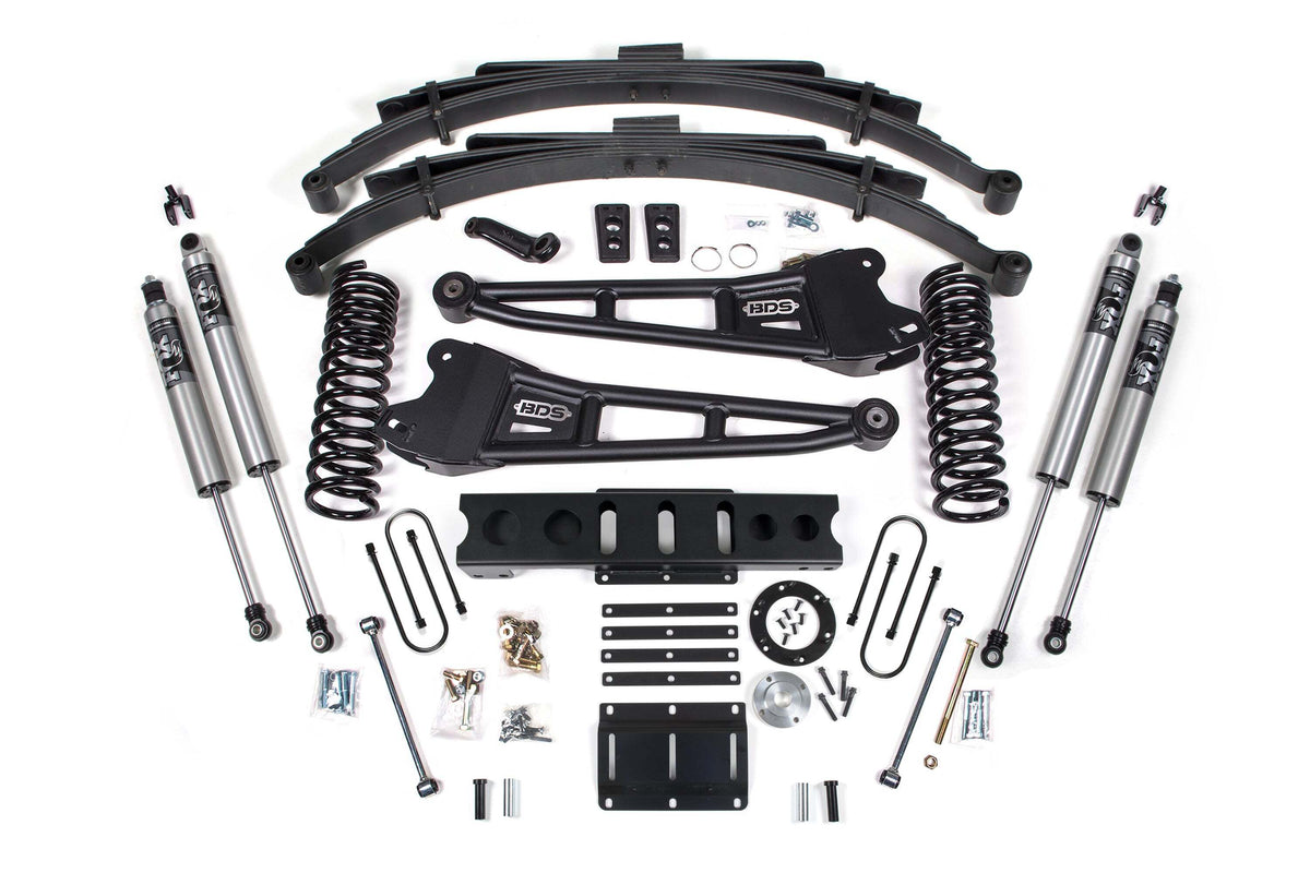BDS 6 Inch Lift Kit W/ Radius Arm Fits RAM 3500 13-18 4WD Diesel 2141PS