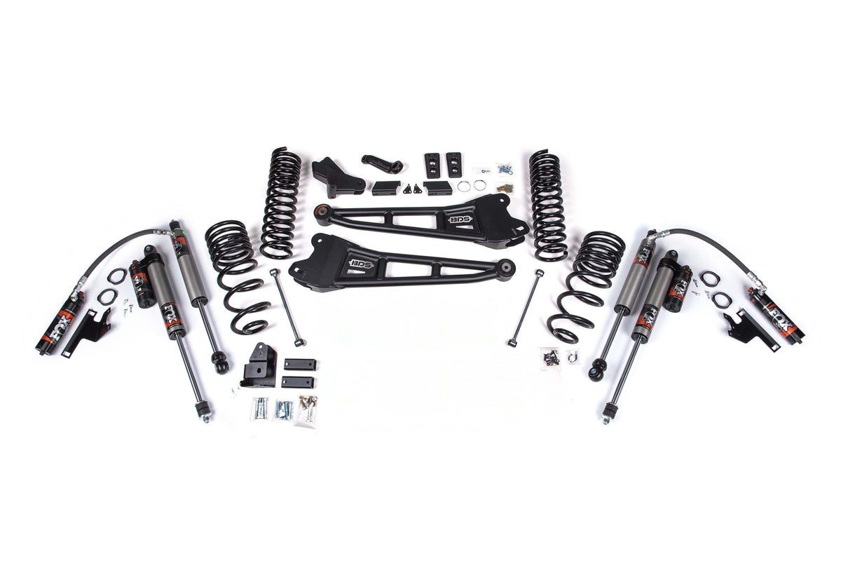 BDS 4 Inch Lift Kit W/ Radius Arm Fits RAM 2500 25-26 4WD Diesel 2143FPE