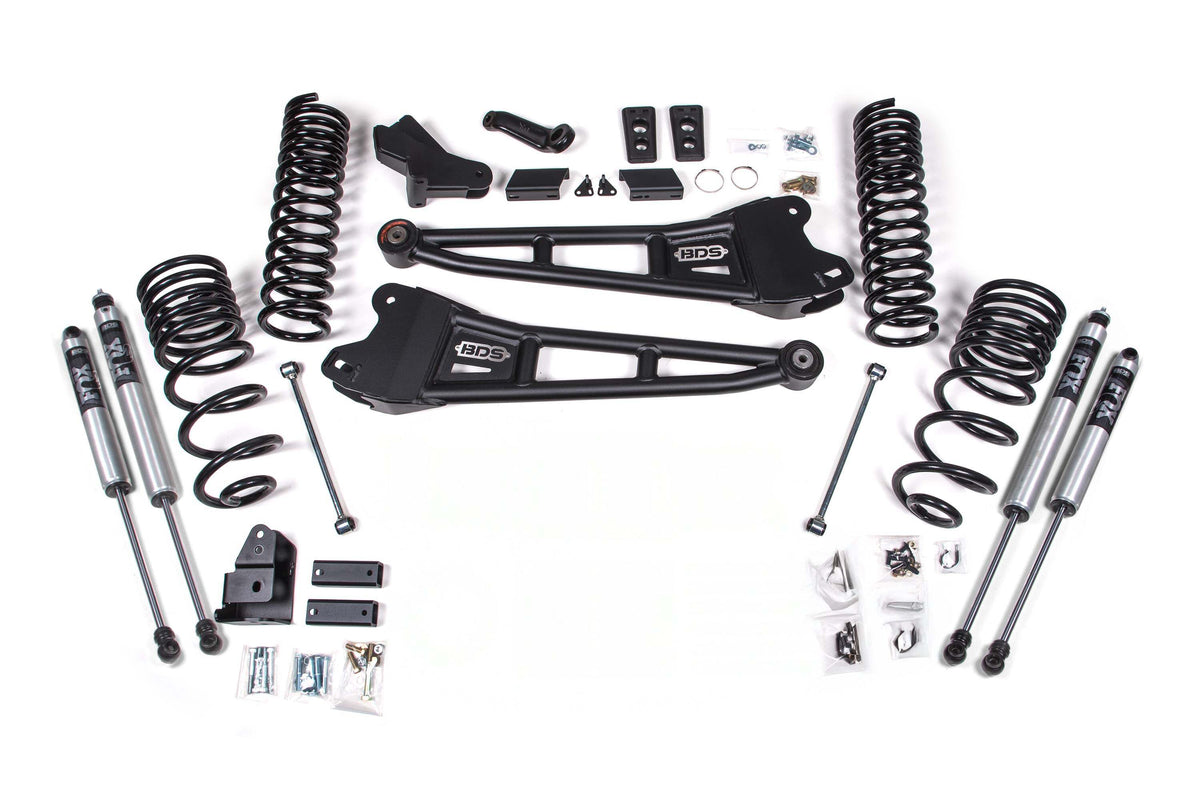BDS 4 Inch Lift Kit W/ Radius Arm Fits RAM 2500 25-26 4WD Diesel 2143FS