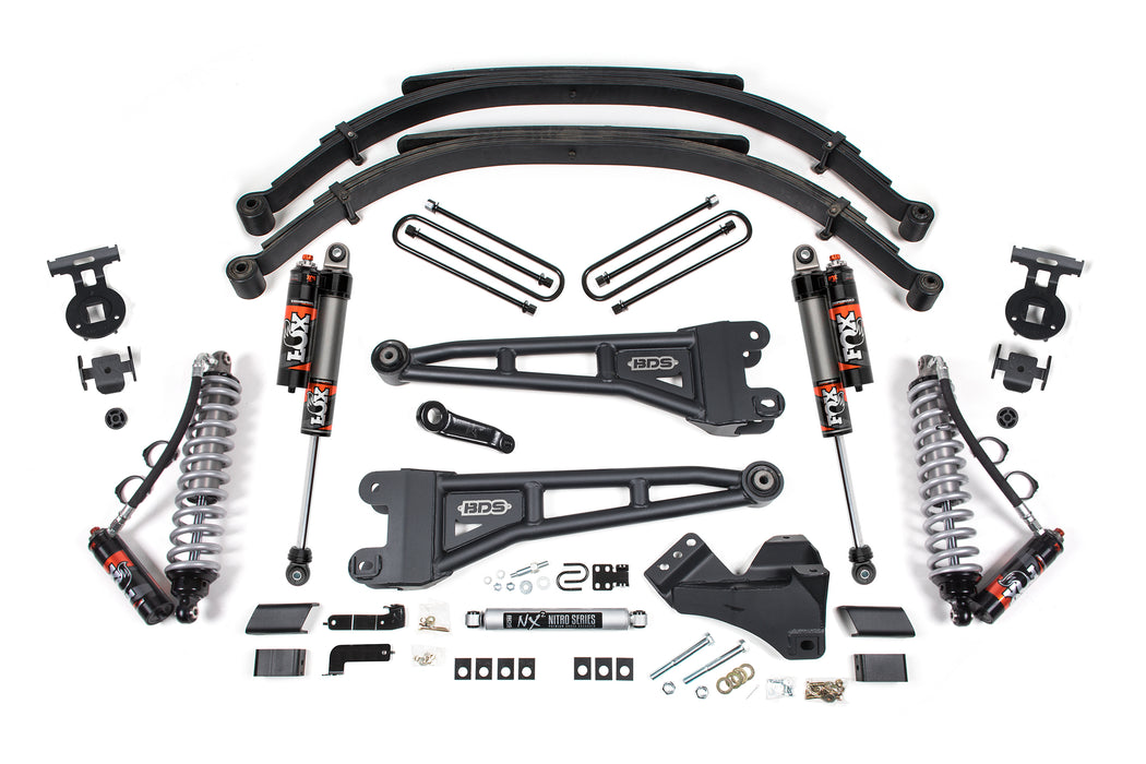 BDS BDS2211FPE 5 Inch Lift Kit w/ Radius Arm -FOX 2.5 Coil-Over Conversion - Performance Elite - Ford F250/F350 Super Duty (23-24) 4WD - Diesel