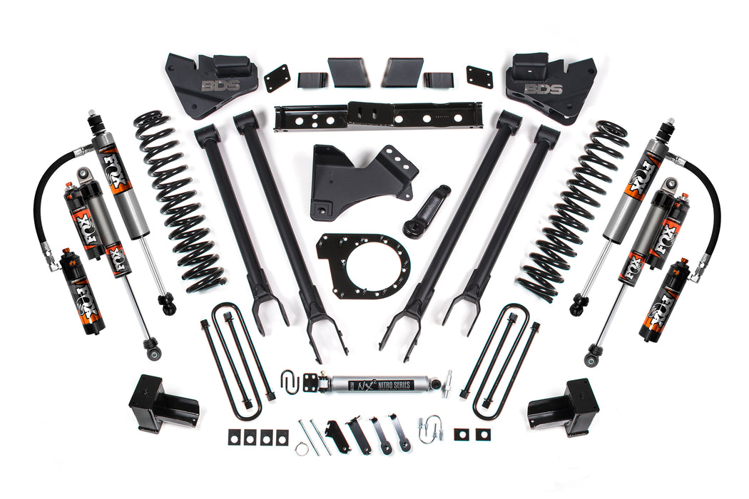 BDS BDS2218FPE 6 Inch Lift Kit w/ 4-Link Ford F350 Super Duty DRW (20-22) 4WD Diesel