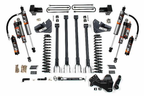 BDS 4 Inch Lift Kit 4-Link Conversion, Fits Ford F250 / F350 Super Duty 17-19 4WD Gas 2229FPE