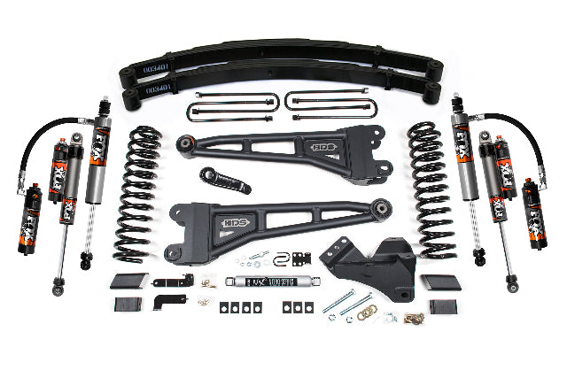 BDS 4 Inch Lift Kit W/ Radius Arm, Fits Ford F250/F350 Super Duty 17-19 4WD Gas 2235FPE