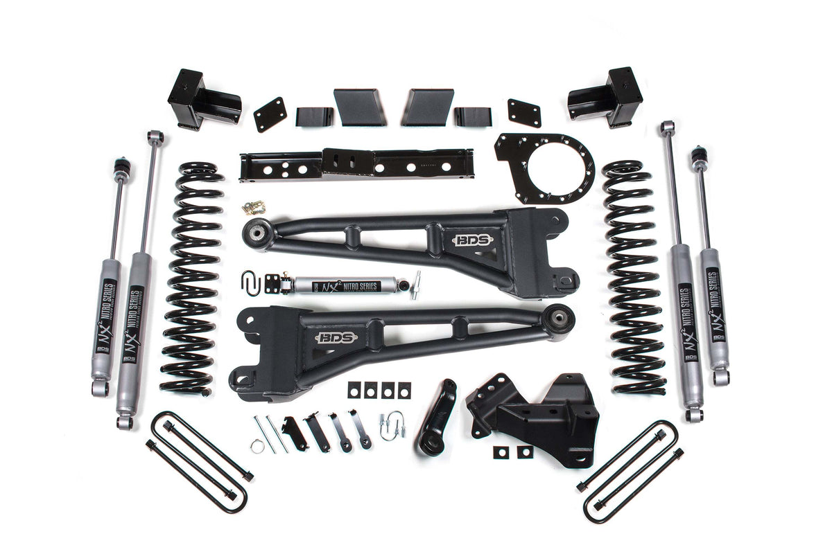 BDS 7 Inch Lift Kit W/ Radius Arm Fits Ford F250/F350 Super Duty 23-26 4WD Diesel 2258H