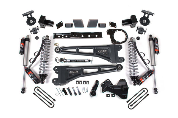 BDS 7 Inch Lift Kit W/ Radius Arm Fox 2.5 Performance Elite Ford F250/F350 Super Duty 23-26 Diesel 2258PES