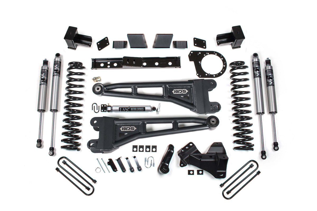BDS 7 Inch Lift Kit W/ Radius Arm Fits Ford F250/F350 Super Duty 23-26 4WD Diesel 2258PS