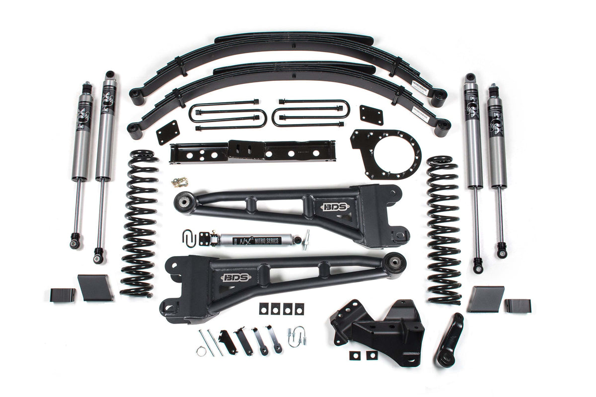 BDS 7 Inch Lift Kit W/ Radius Arm Fits Ford F250/F350 Super Duty 23-26 4WD Diesel 2259PS