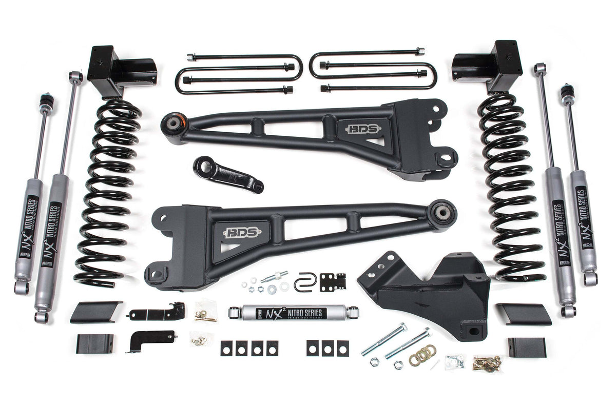 BDS 5 Inch Lift Kit W/ Radius Arm Fits Ford F350 Super Duty DRW 23-26 4WD Gas 2262H
