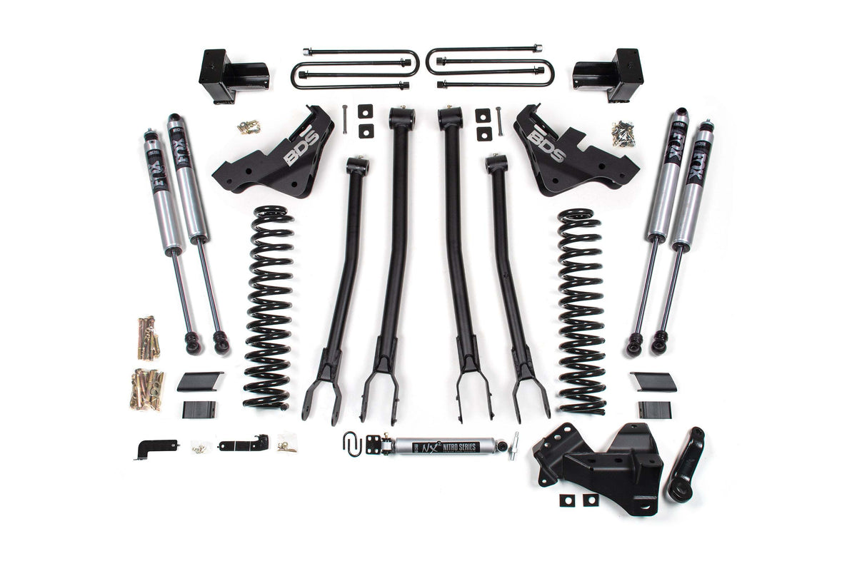BDS 5 Inch Lift Kit W/ 4-Link Fits Ford F250/F350 Super Duty 23-26 4WD Gas 2265FS