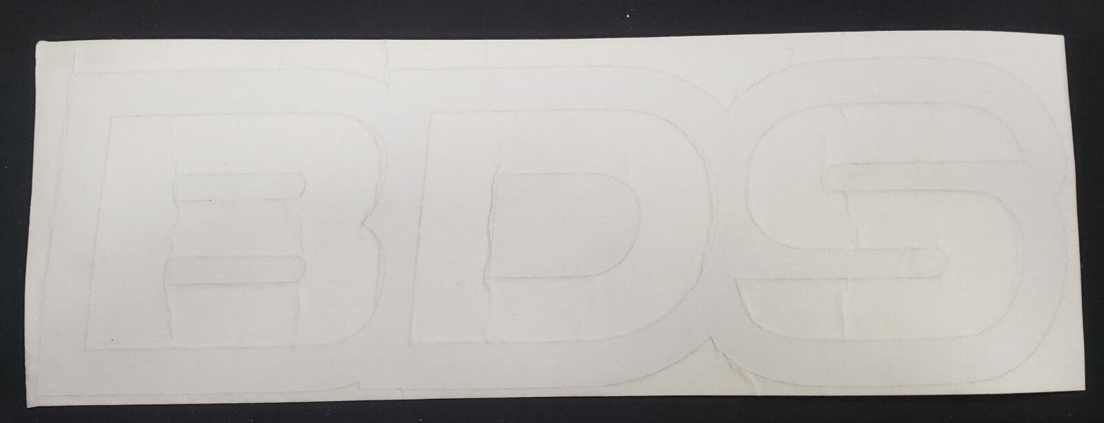 BDS Suspension Decal Sticker Silver 10x3 Die cut (each) MADE IN US