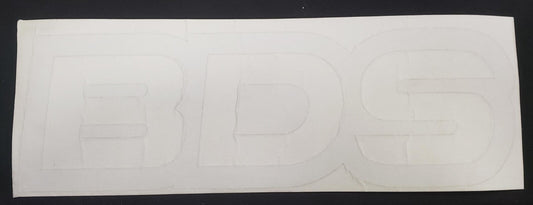BDS Suspension Decal Sticker Silver 10x3 Die cut (each) MADE IN US