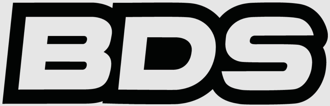 BDS Suspension Decal Sticker Black 10x3 Die cut (each) MADE IN US