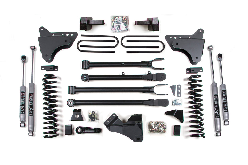 BDS BDS345H 4 Inch Lift Kit w/ 4-Link Ford F250/F350 Super Duty (05-07) 4WD Diesel