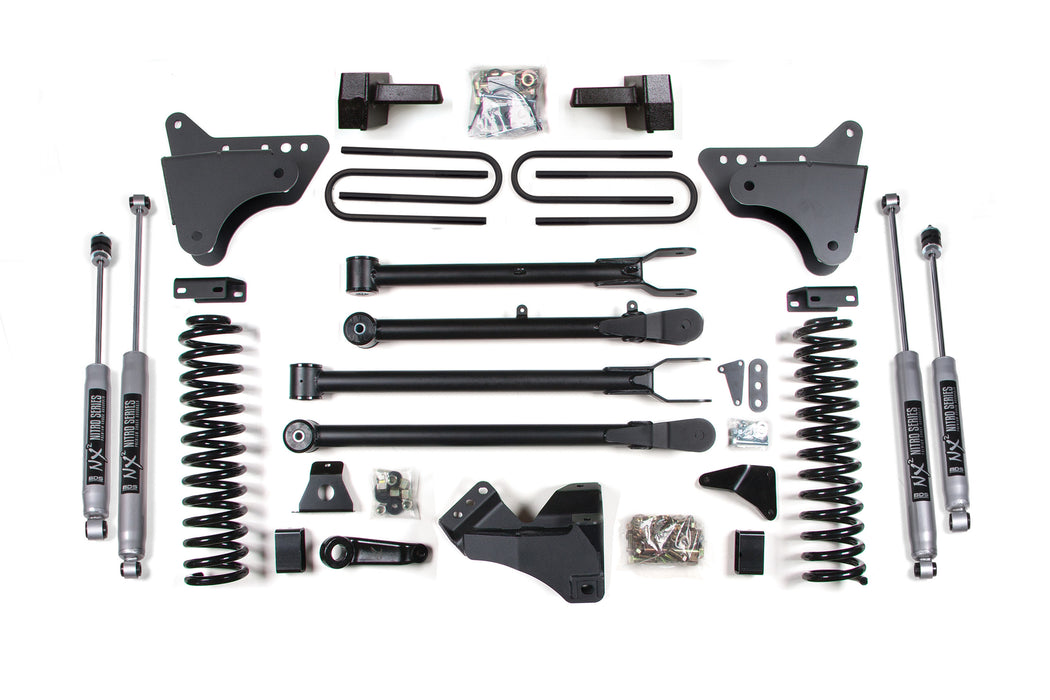 BDS BDS346H 4 Inch Lift Kit w/ 4-Link Ford F250/F350 Super Duty (05-07) 4WD Diesel