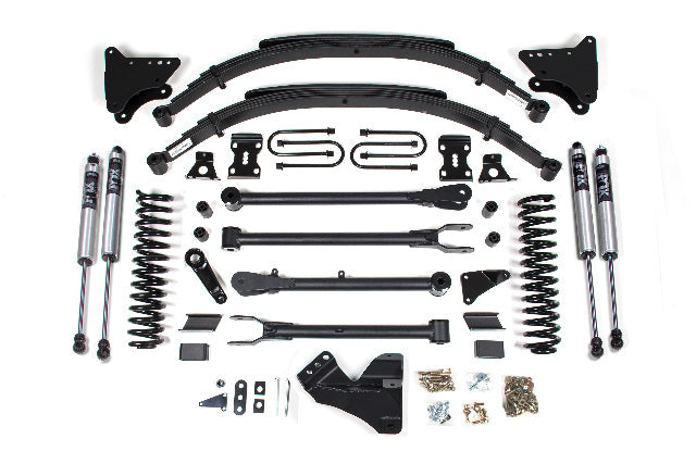 BDS 4 Inch Lift Kit W/ 4-Link, Fits Ford F250/F350 Super Duty 05-07 4WD Diesel 348FS