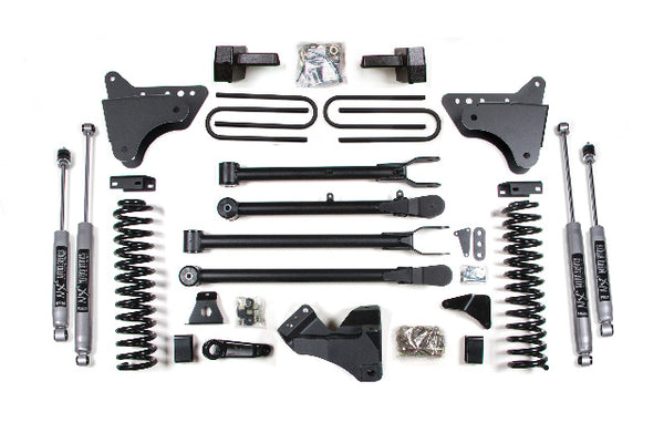 BDS 6 Inch Lift Kit W/ 4-Link, Fits Ford F250/F350 Super Duty 05-07 4WD Gas 340H