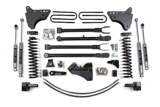 BDS 6 Inch Lift Kit W/ 4-Link, Fits Ford F250/F350 Super Duty 05-07 4WD Diesel 355H