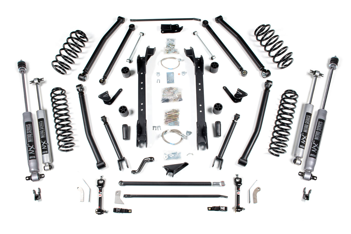 BDS 6.5 Inch Long Arm Lift Kit, Fits 1997-2006 Fits Jeep Wrangler 467H