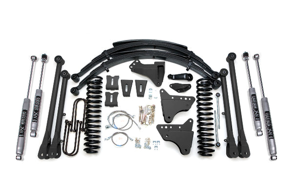 BDS 8 Inch Lift Kit W/ 4-Link, Fits Ford F250/F350 Super Duty 05-07 4WD Diesel 530H
