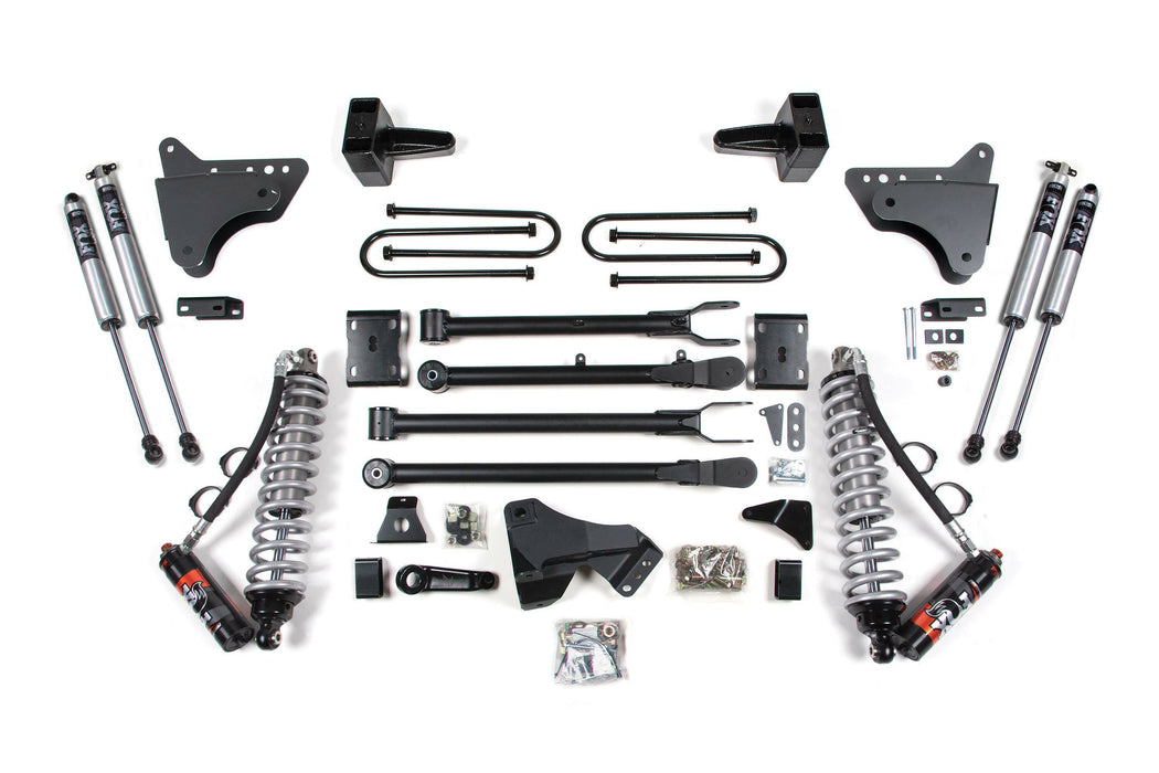 BDS BDS593FPE 4 Inch Lift Kit w/ 4-Link FOX 2.5 Performance Elite Coil-Over Conversion Ford F250/F350 Super Duty (11-16) 4WD Diesel