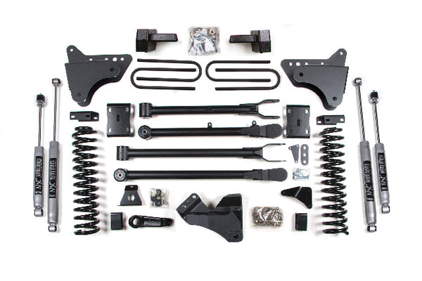 BDS 4 Inch Lift Kit W/ 4-Link, Fits Ford F250/F350 Super Duty 11-16 4WD Diesel 593H
