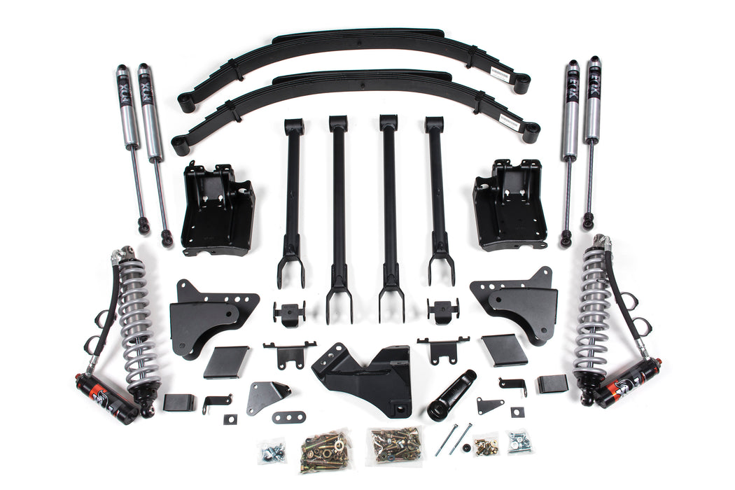 BDS BDS596FPE 6 Inch Lift Kit w/ 4-Link -FOX 2.5 Performance Elite Coil-Over Conversion - Ford F250/F350 Super Duty (11-16) 4WD - Diesel