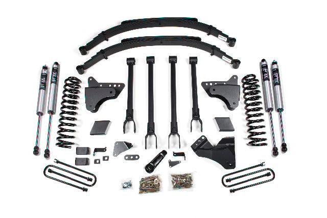 BDS 6 Inch Lift Kit W/ 4-Link, Fits Ford F250/F350 Super Duty 11-16 4WD Diesel 596FS